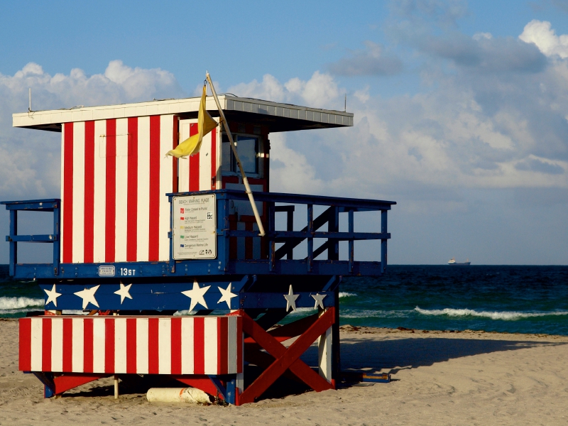 MIAMI BEACH Turm der Rettungsschwimmer