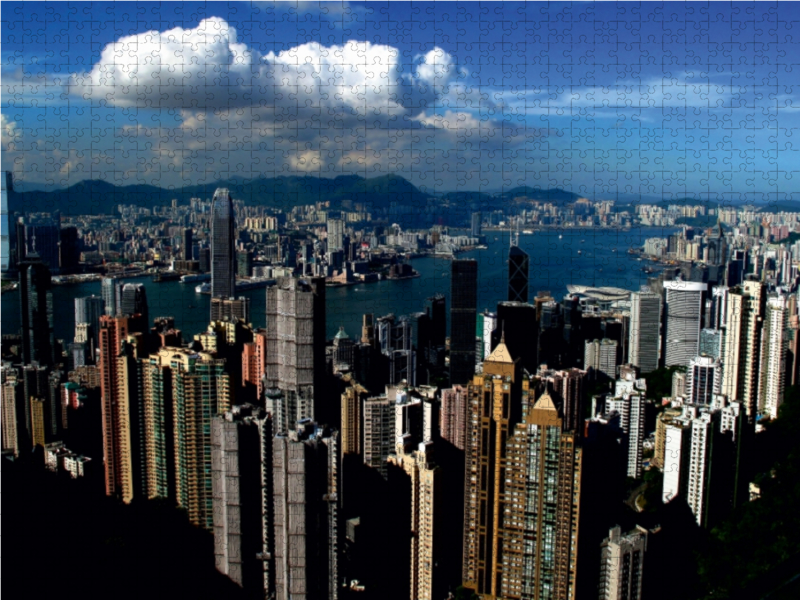 Blick vom Victoria Peak über die Stadt