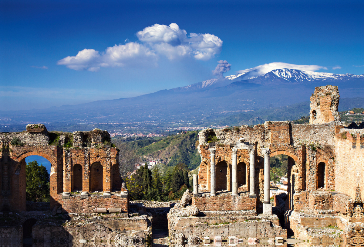 Taormina - Griechisches Theater mit Ätnablick