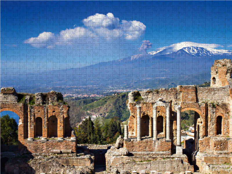 Taormina - Griechisches Theater mit Ätnablick