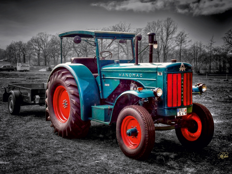 Oldtimer Traktor Hanomag