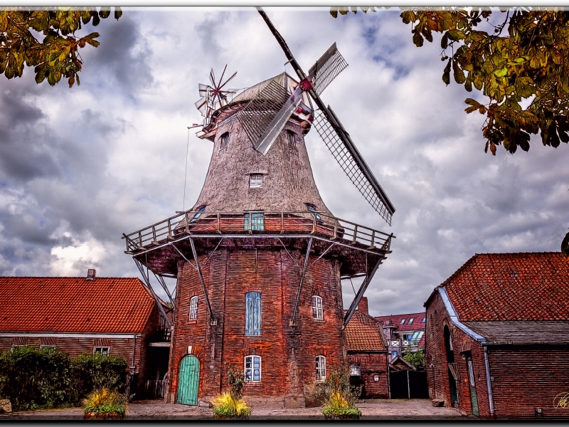 Windmühle in Jever, Friesland