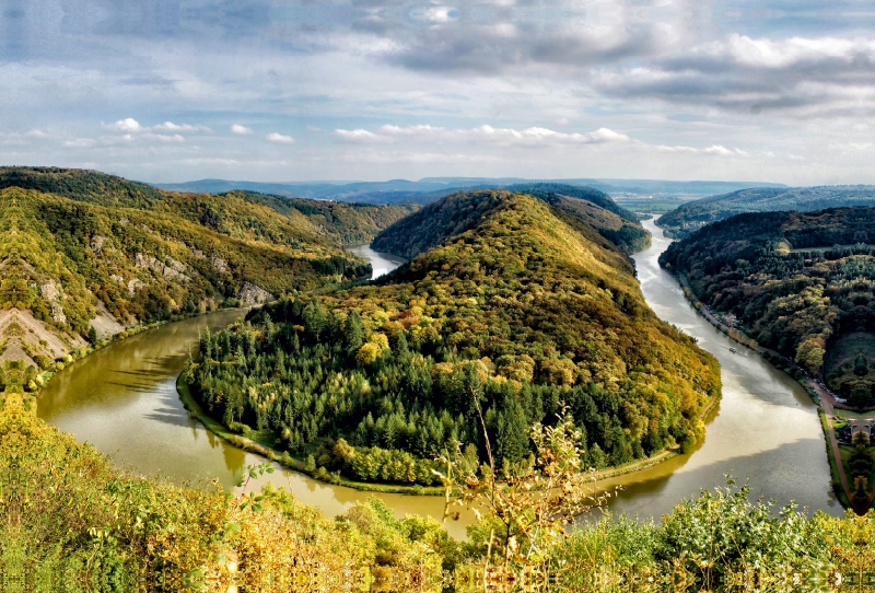 Saarschleife bei Mettlach/Saarland