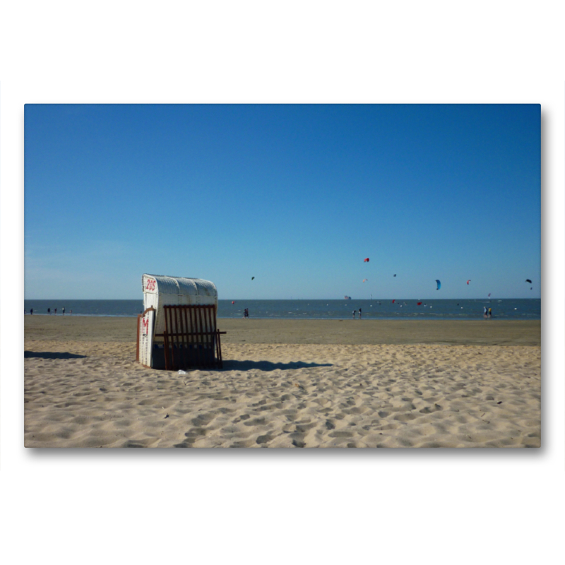 Strandkorb an der Nordsee