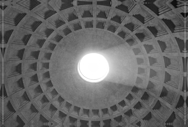 Kuppel im Pantheon in Rom