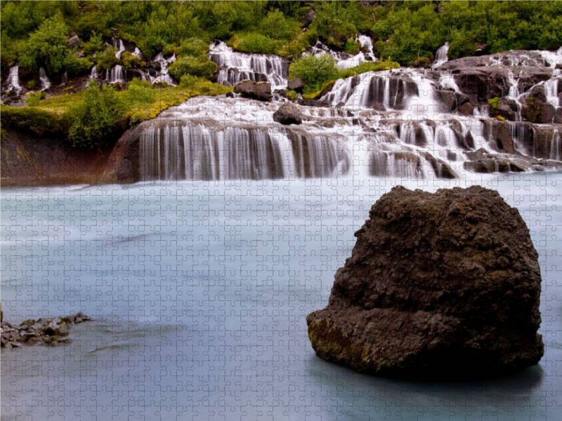 Hraunfossar – Wasserfall in Westisland