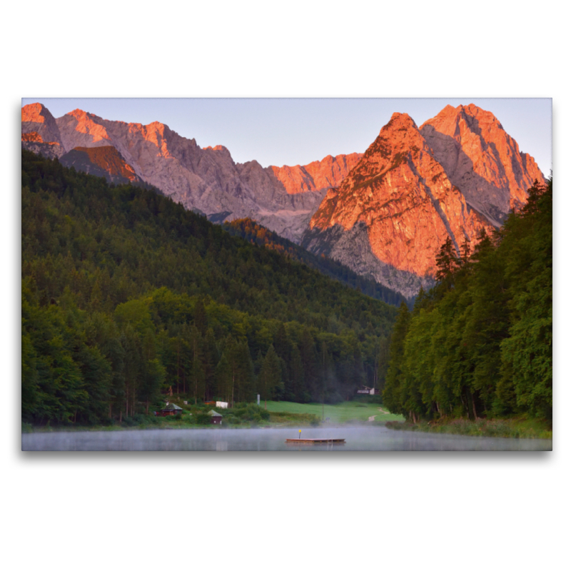 Riessersee mit Zugspitzblick