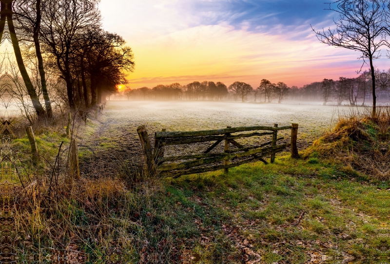 Sonnenaufgang bei Wiesmoor