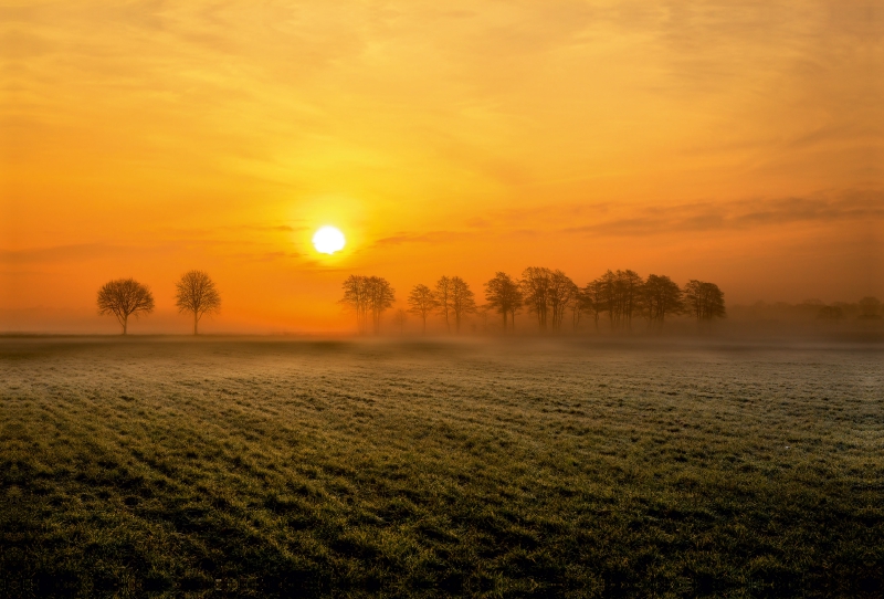 Sonnenaufgang nahe Wilhelmshaven