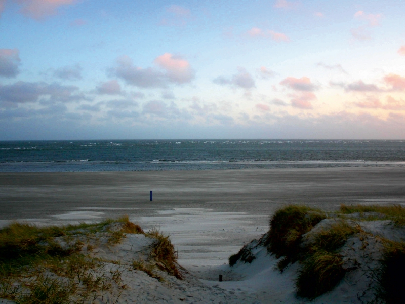 Abenddämmerung am Strand