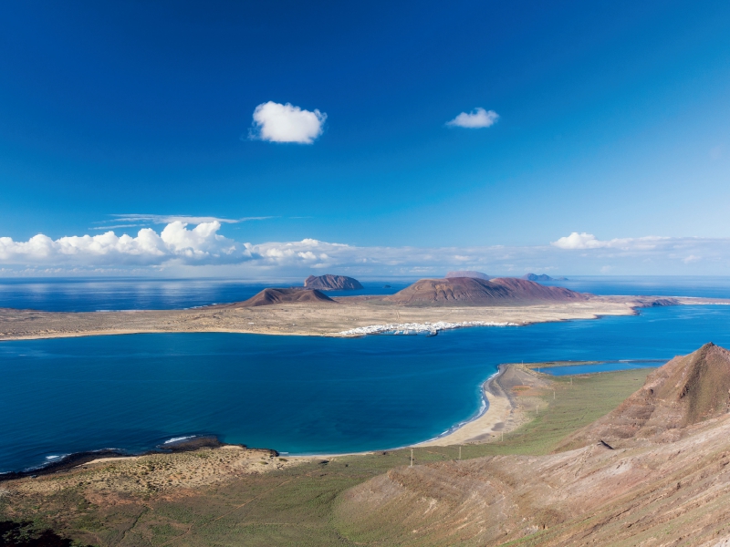 Blick auf La Graciosa v. Mirador del Rio