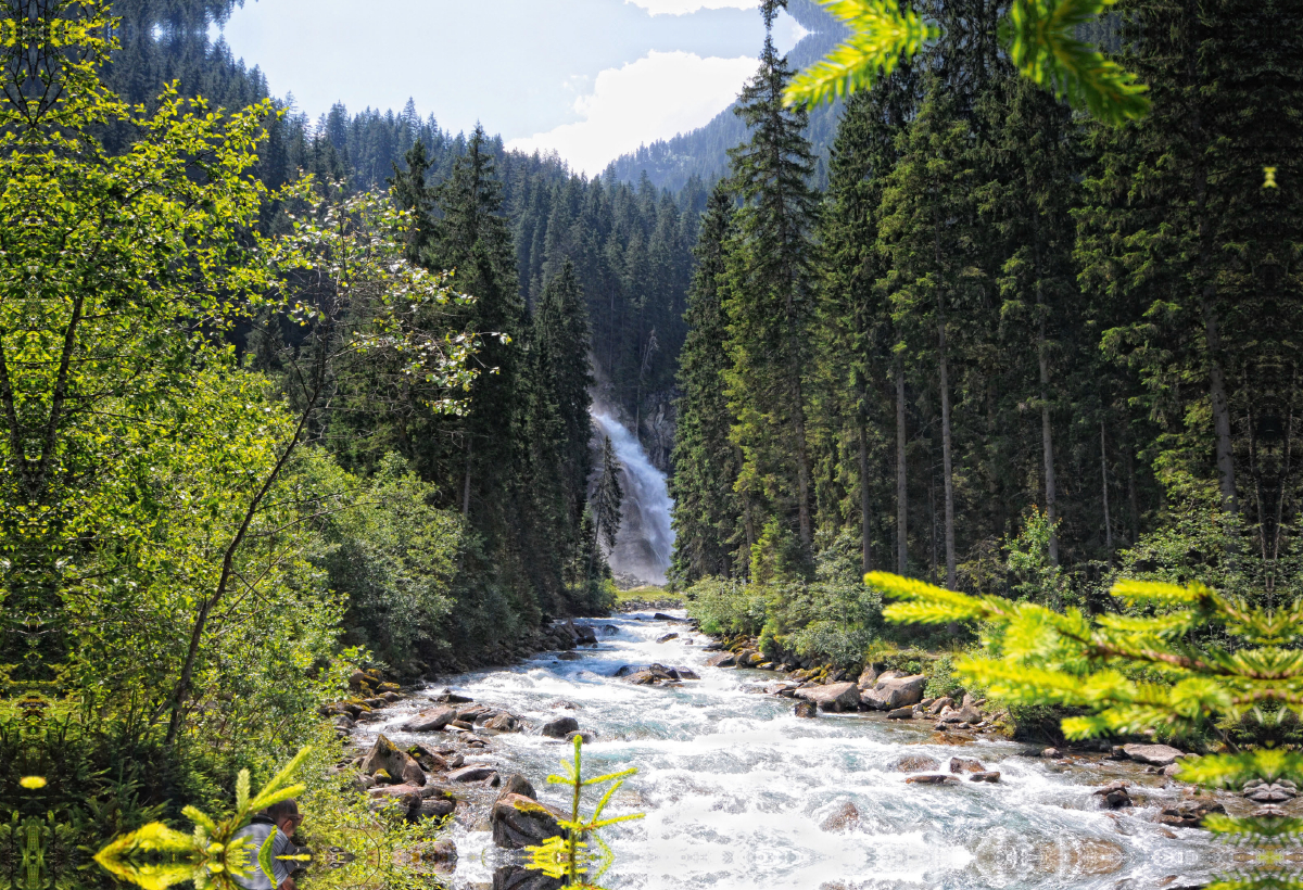 Krimmler Wasserfälle im Salzburger Land (Österreich)