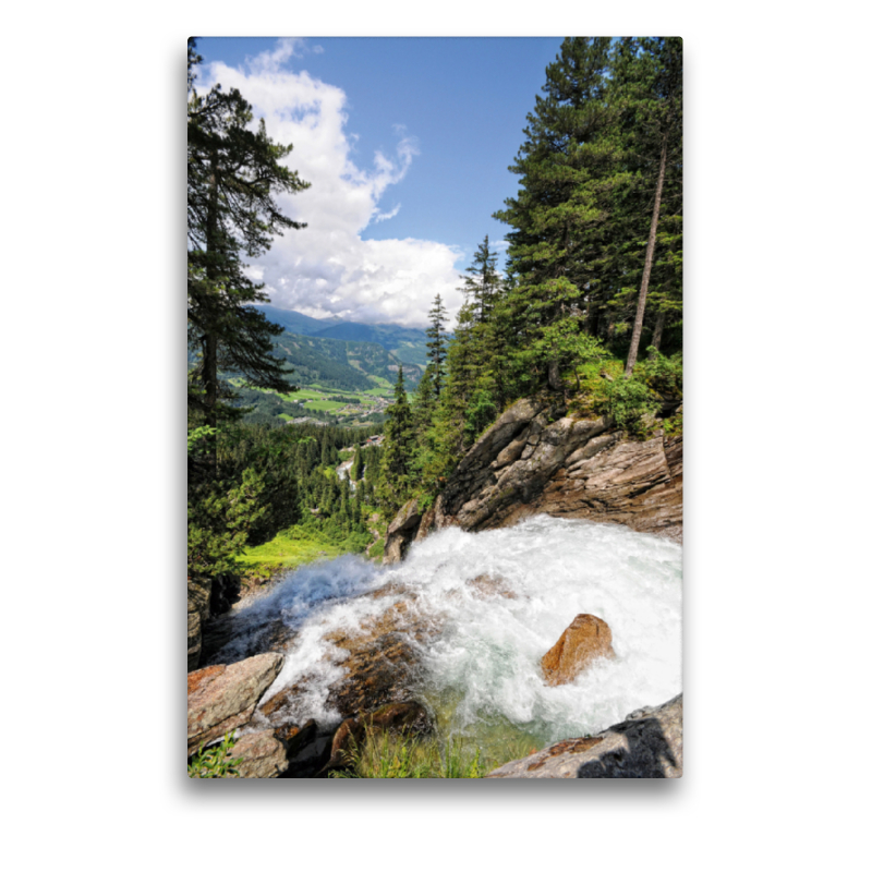 Blick von der Schettkanzel am Krimmler Wasserfall (Österreich)