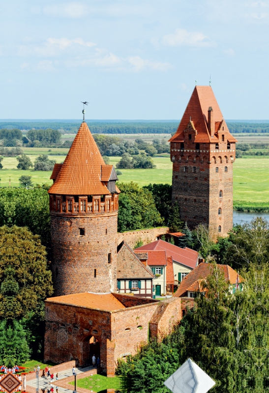 Gefängnisturm und Burgfried von Tangermünde (Sachsen-Anhalt, Deutschland)