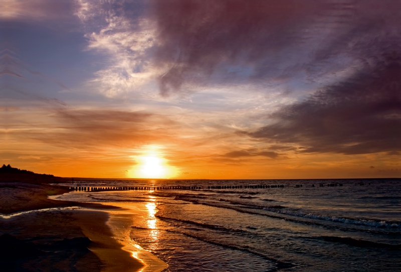 Sonnenuntergang am Oststrand Prerow