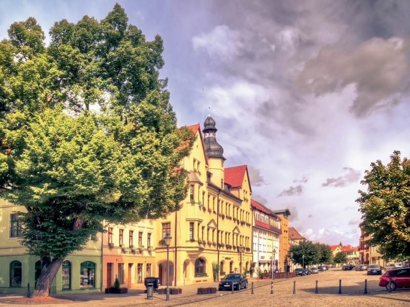 Blick zum Rathaus Hettstedt