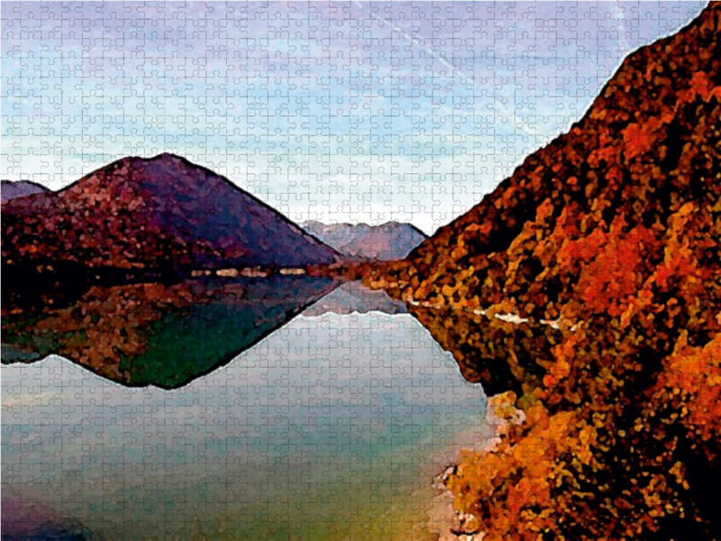 Sylvensteinstausee im Isarwinkel