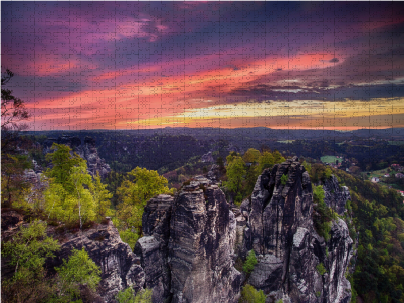 Früh morgens auf der Bastei