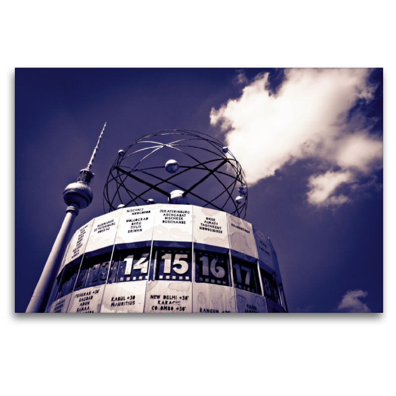 U-Bahnstation Alexanderplatz, Weltzeituhr und Fernsehturm