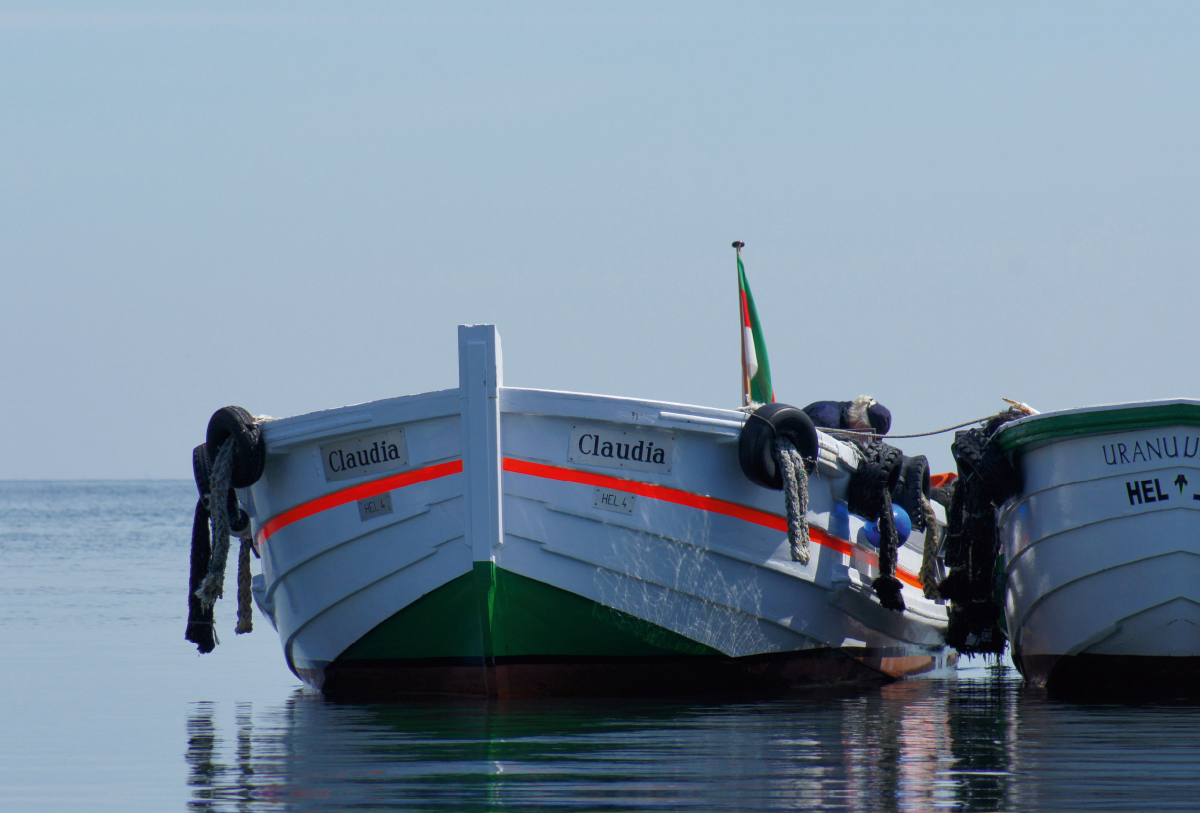 Börteboote auf Helgoland