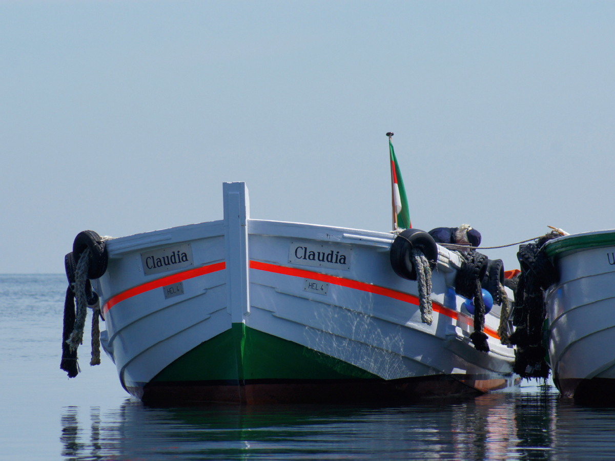 Börteboote auf Helgoland