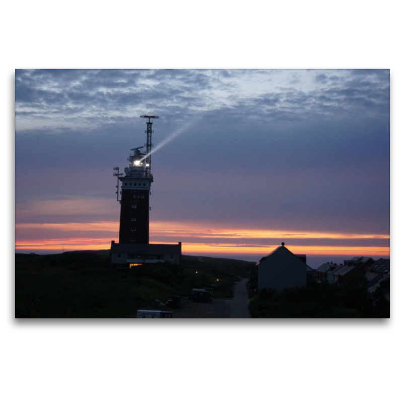 Leuchtturm auf Helgoland am Abend