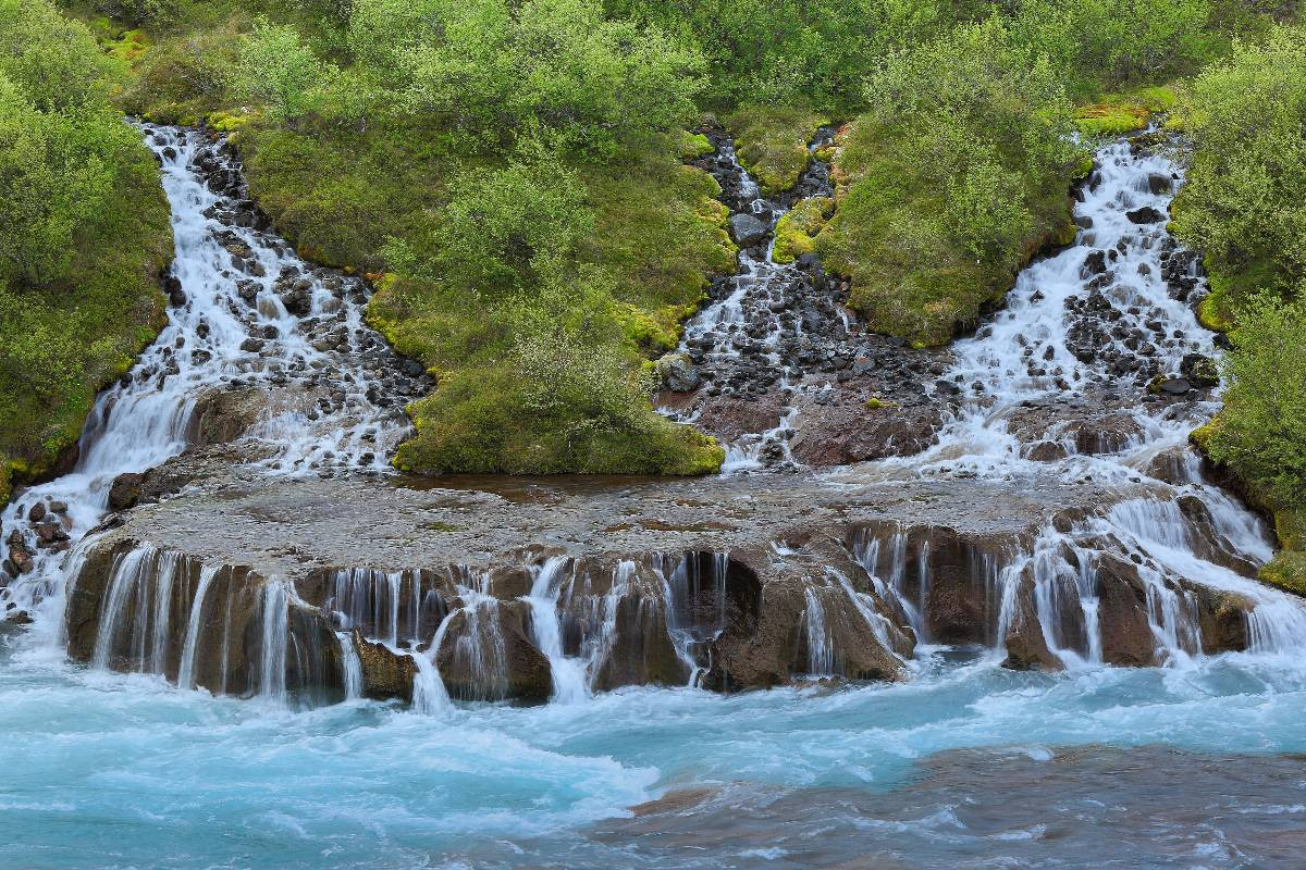 Hraunfossar Island