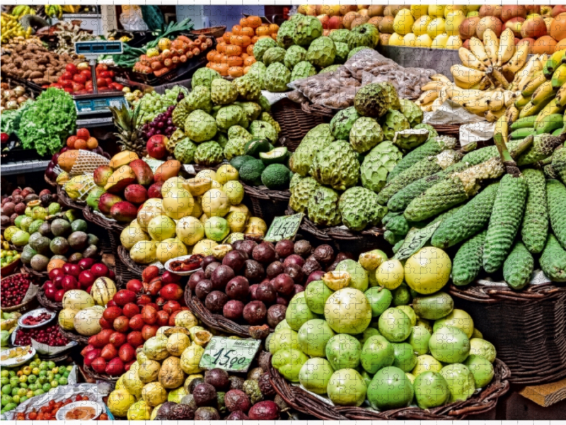 Ein Motiv aus dem Kalender Madeira - Bauernmarkt in Funchal