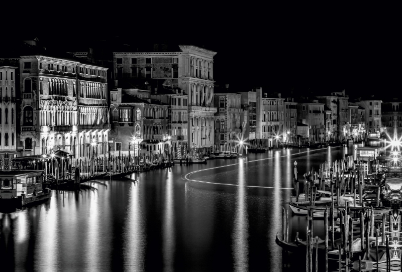 VENEDIG Canal Grande in Monochrom