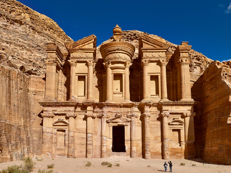 Kloster Ad oder Ed-Deir der nabataeische Ruinenstadt Petra