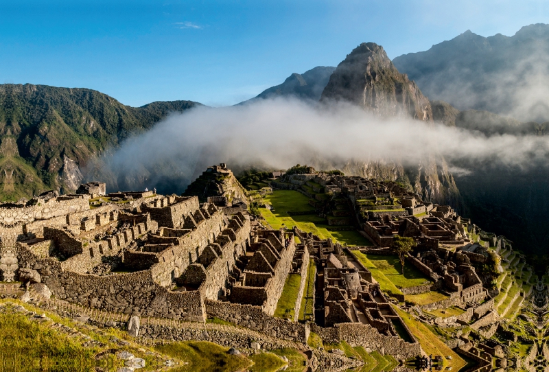 Machu Picchu im Morgennebel