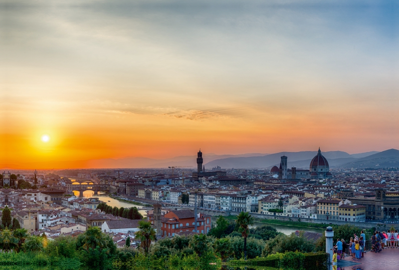 Sonnenuntergang in Florenz