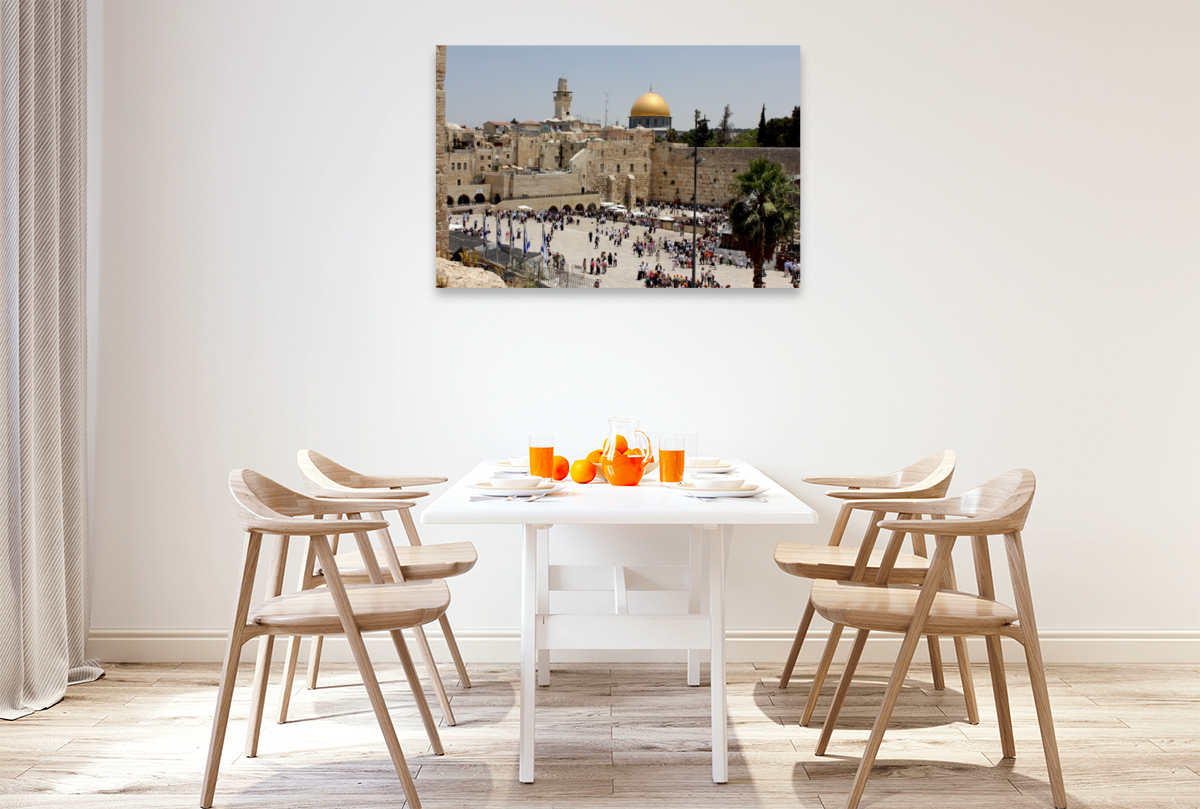Altstadt von Jerusalem mit Klagemauer und Felsendom