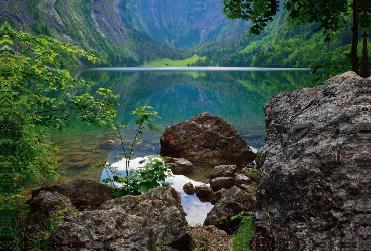 Obersee mit Fischunkelalm in der Ferne