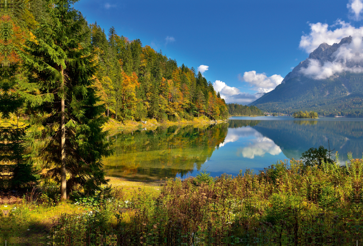 Goldener Herbst am Eibsee