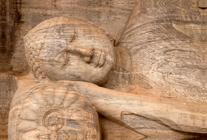 Liegender Buddha, Gal Vihara, Polonnaruwa, Sri Lanka