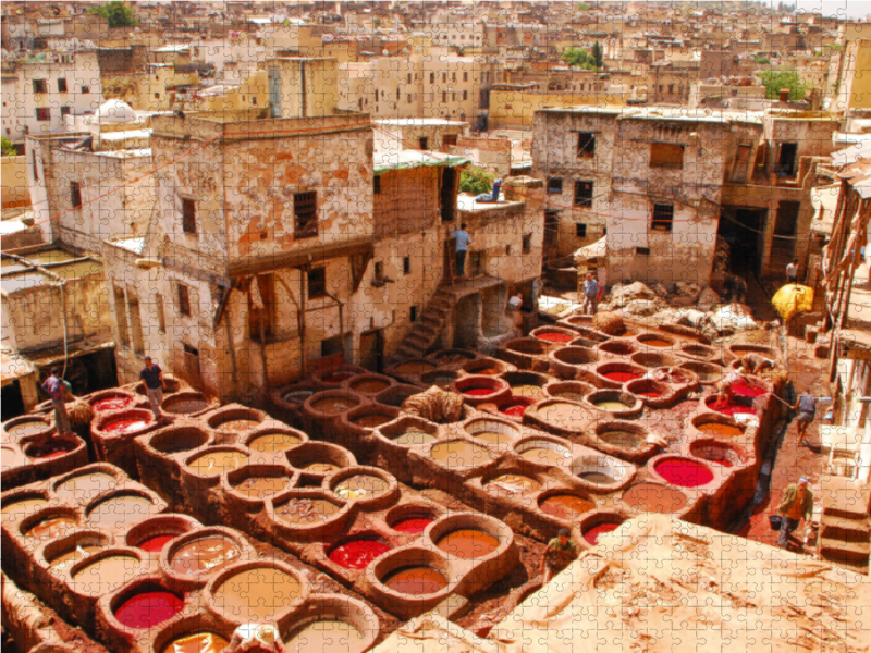 Tauchbecken der Gerber in Fes