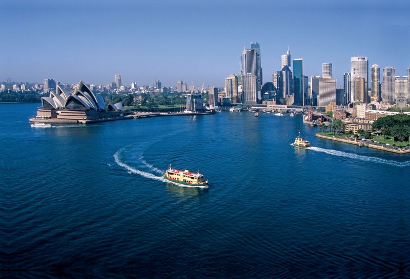 Skyline mit Opera House, Sydney, New South Wales, Australien