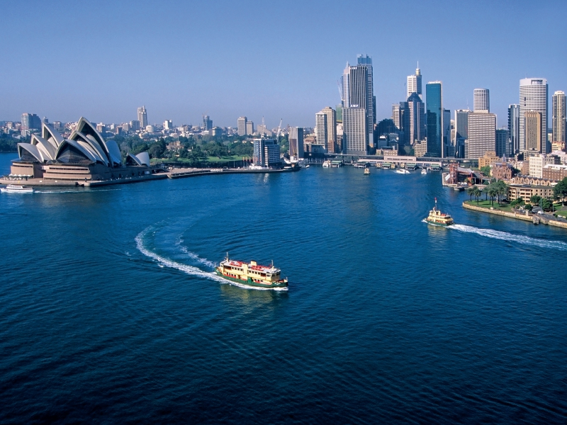 Skyline mit Opera House, Sydney, New South Wales, Australien