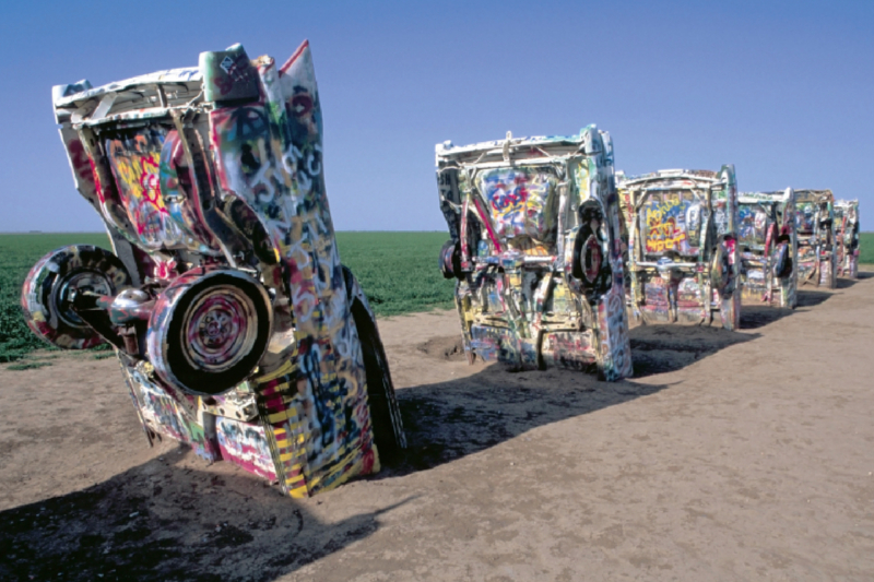 Cadillac Ranch, bei Amarillo, Texas