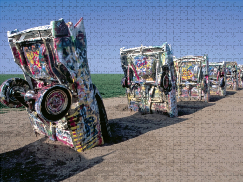 Cadillac Ranch, bei Amarillo, Texas