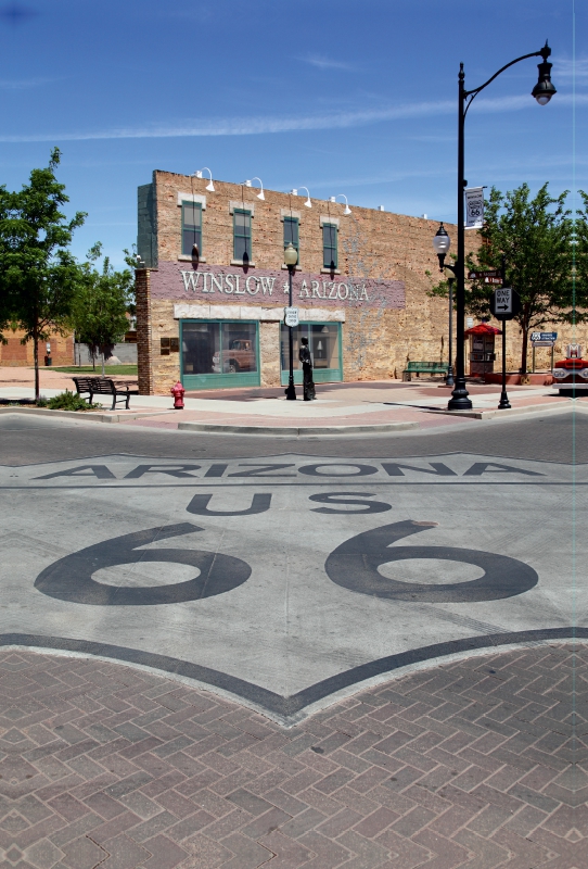 Stehend auf einer Ecke in Winslow Arizona, The Eagles, Winslow, Arizona