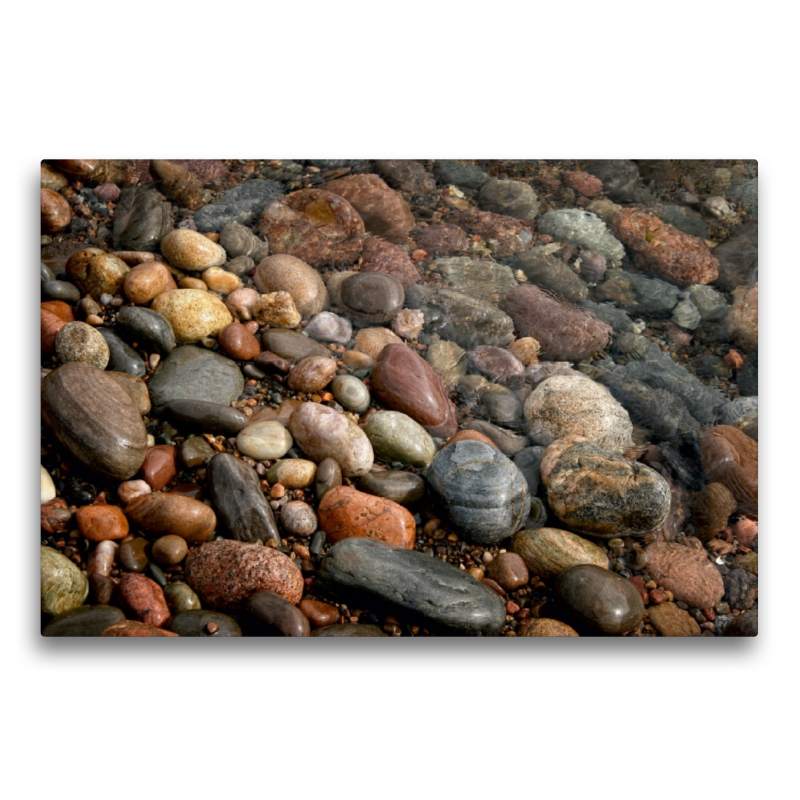 Steine am Strand, Caithness, Schottland