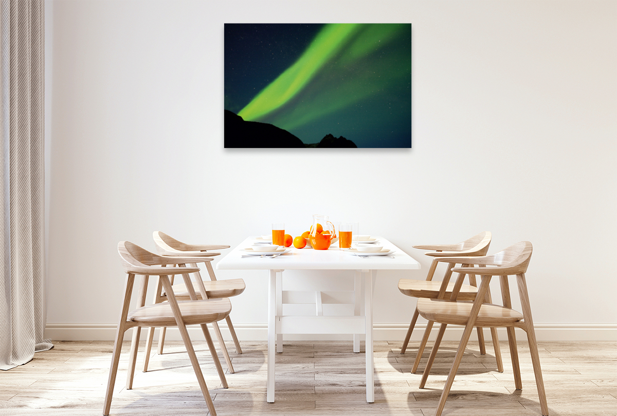 Ein Motiv aus dem Kalender Nordlicht-Zauber auf den Lofoten. Aurora borealis