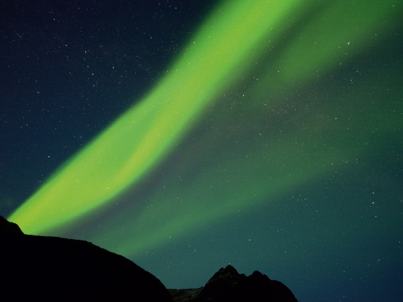 Ein Motiv aus dem Kalender Nordlicht-Zauber auf den Lofoten. Aurora borealis