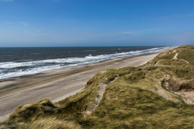 Am Strand in Klegod