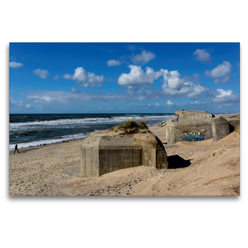 Deutsche Bunker am Strand in Kryle