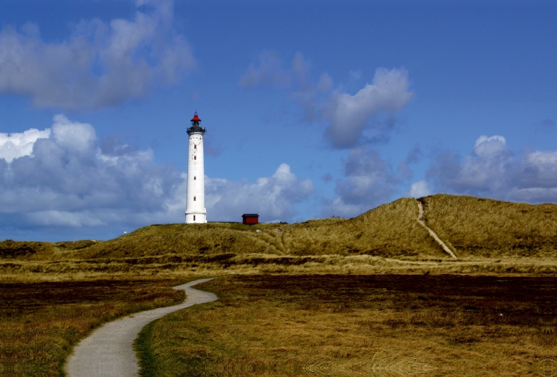 Leuchtturm Lyngvig Fyr in Dänemark