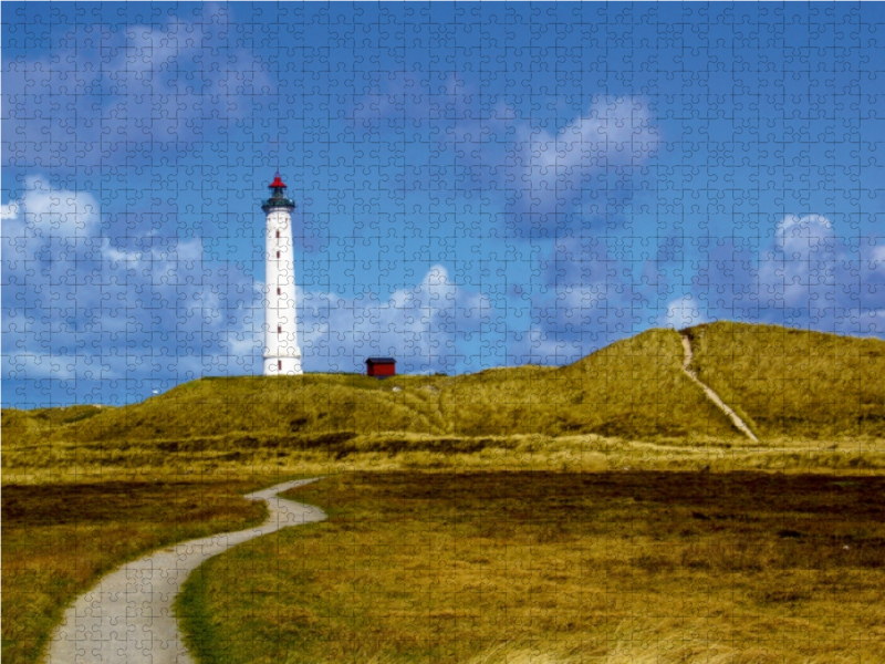 Blick auf den Leuchtturm Lyngvig Fyr