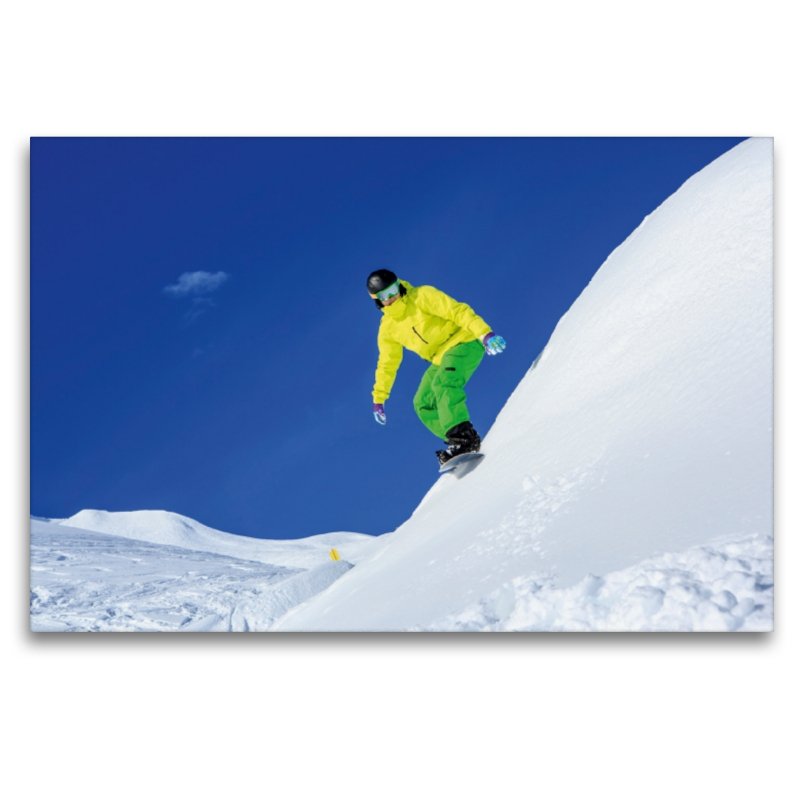 Snowboarder auf Arlberg in Lech